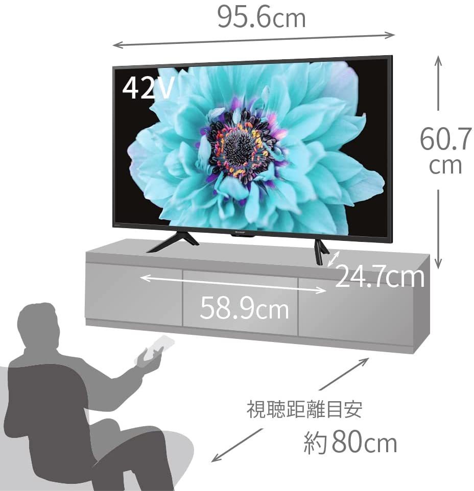 16610円 独特な 液晶テレビ AQUOS 24型 2021年製 録画セット