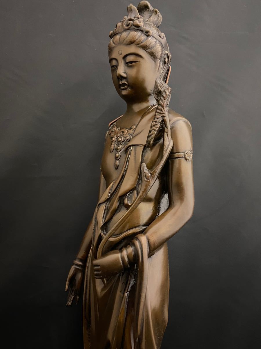 高村光雲 大型 聖観音菩薩像 仏像 彫刻 置物 風水 開運 骨董