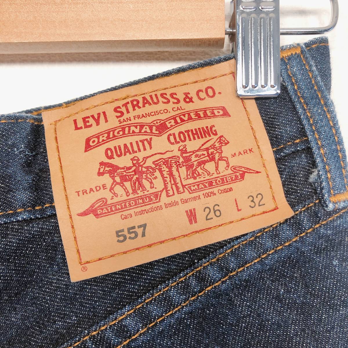 送料無料 Levi's リーバイス 557 ショートパンツ デニム 切りっぱなし_画像6