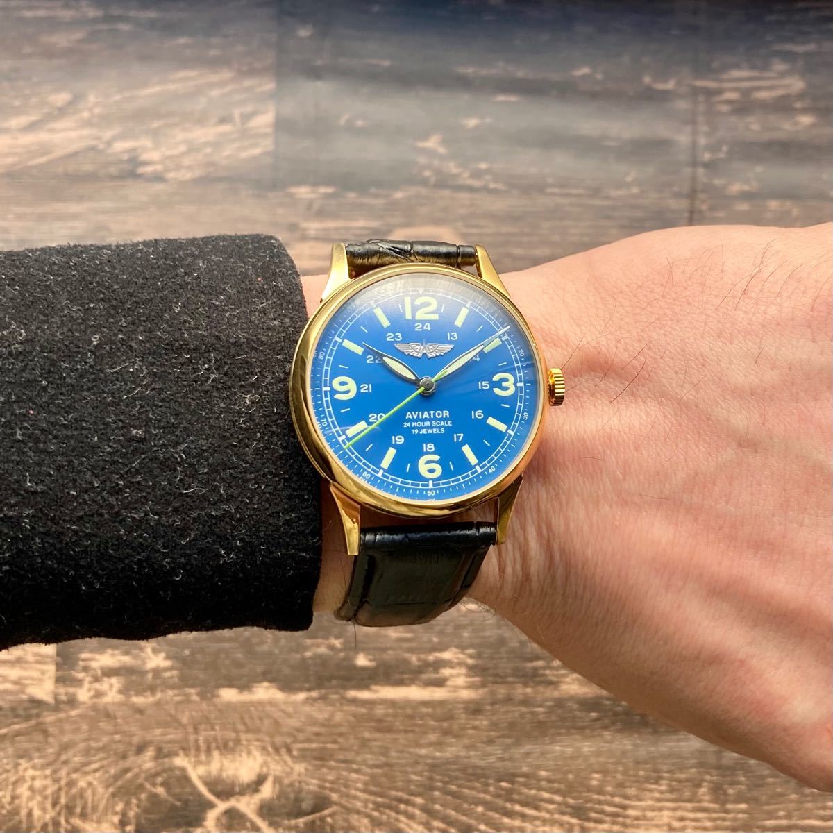 本格派ま！【美品・動作良好】ソビエト メンズ 腕時計 1980年代 スケルトン 手巻き ビンテージ ウォッチ 男性 ブルー メンズ腕時計  腕時計、アクセサリー ファッション￥10,548-montossi.com
