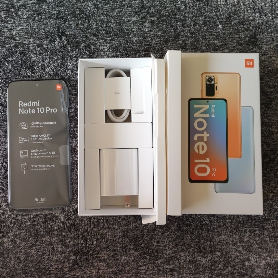 美品 Xiaomi Redmi Note 10 Pro 6+128GB オニキスグレー SIMフリー