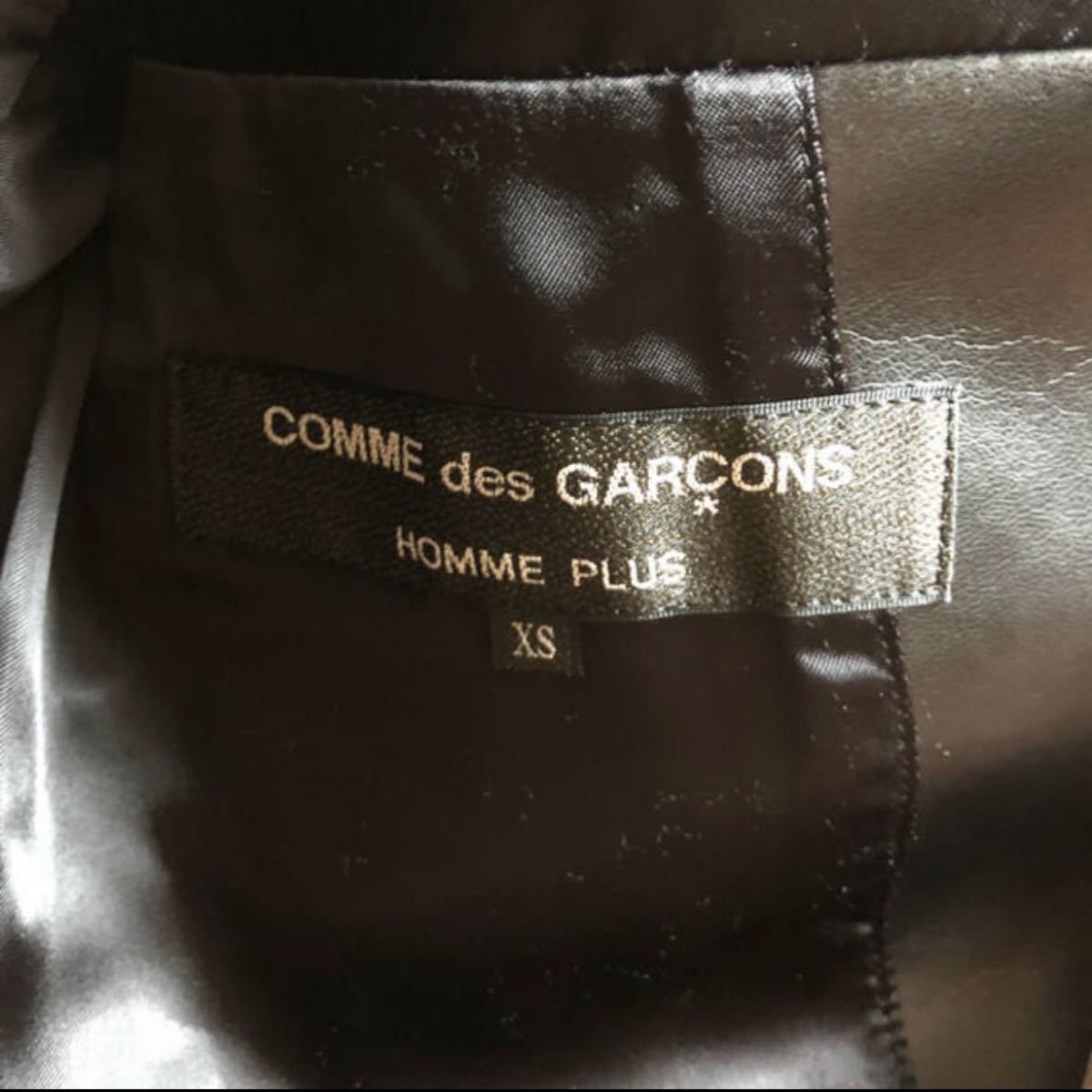 年末最終割引　コムデギャルソン　定価13万　片寄涼太着用　comme des garcons ライダースジャケット 革ジャン 