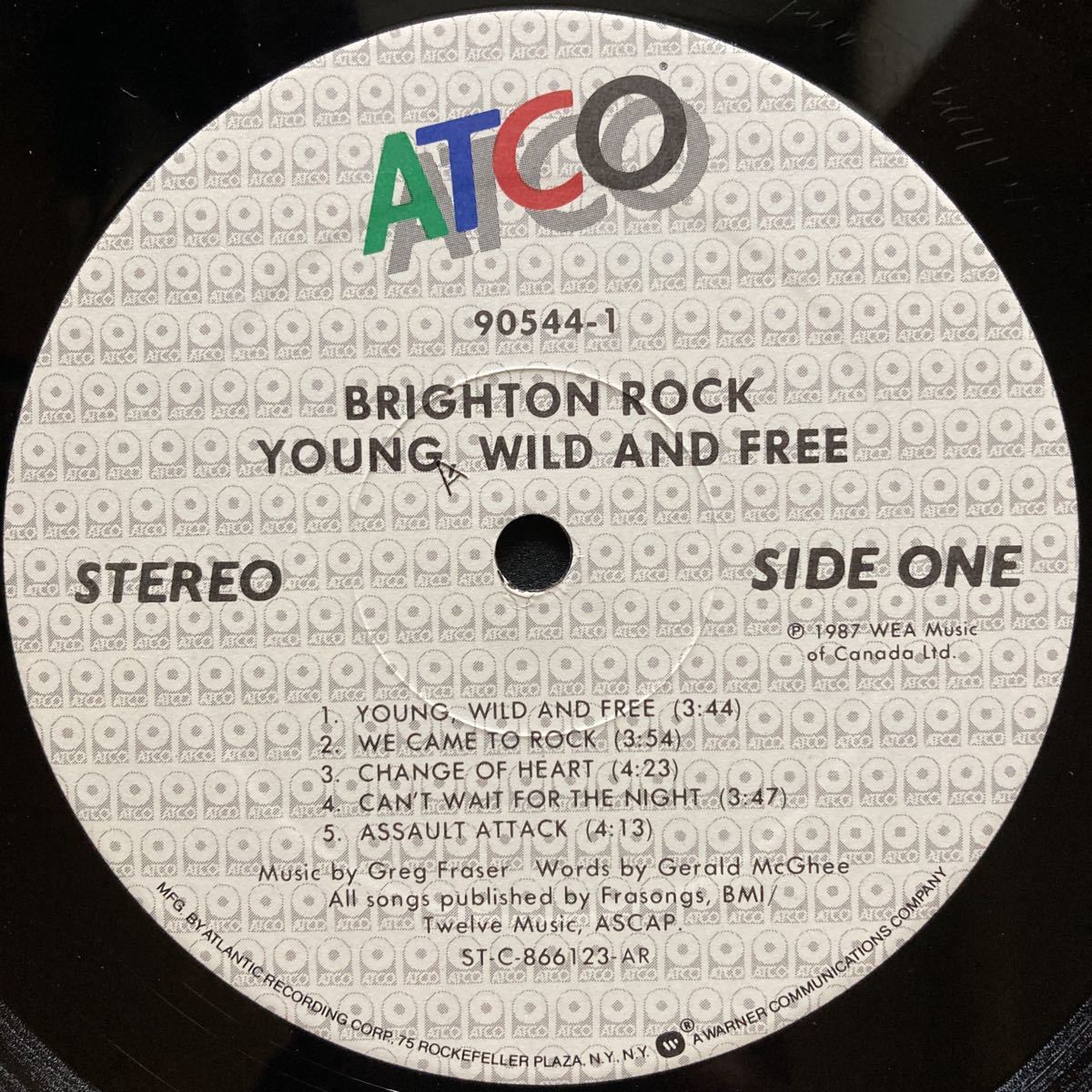 LP BRIGHTON ROCK / YOUNG WILD AND FREE_画像9