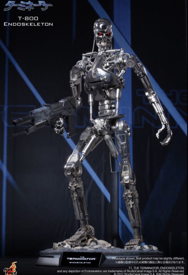  нераспечатанный HOT TOYS TERMINATOR ENDOSKELETON T-800 1/4 SCALE FIGURE hot игрушки Terminator end каркас фигурка 