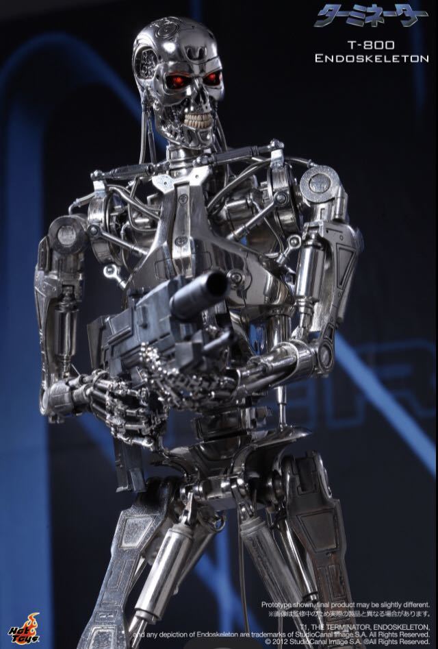  нераспечатанный HOT TOYS TERMINATOR ENDOSKELETON T-800 1/4 SCALE FIGURE hot игрушки Terminator end каркас фигурка 