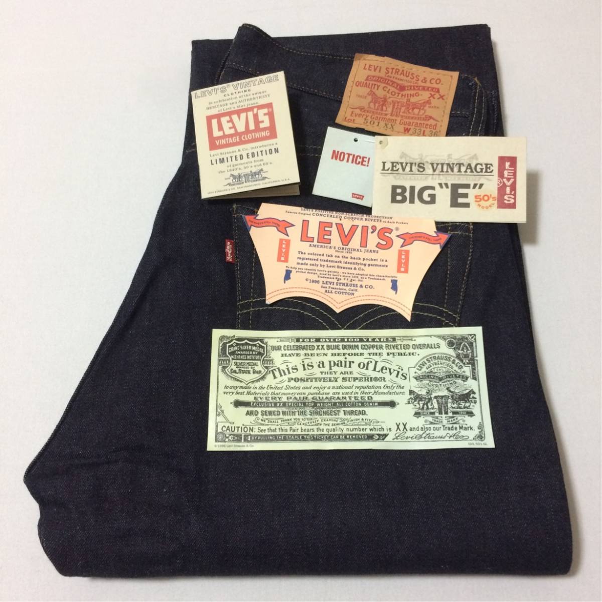 デッドストック] Levis 501XX 96年 バレンシア工場製 501 0004 1955年