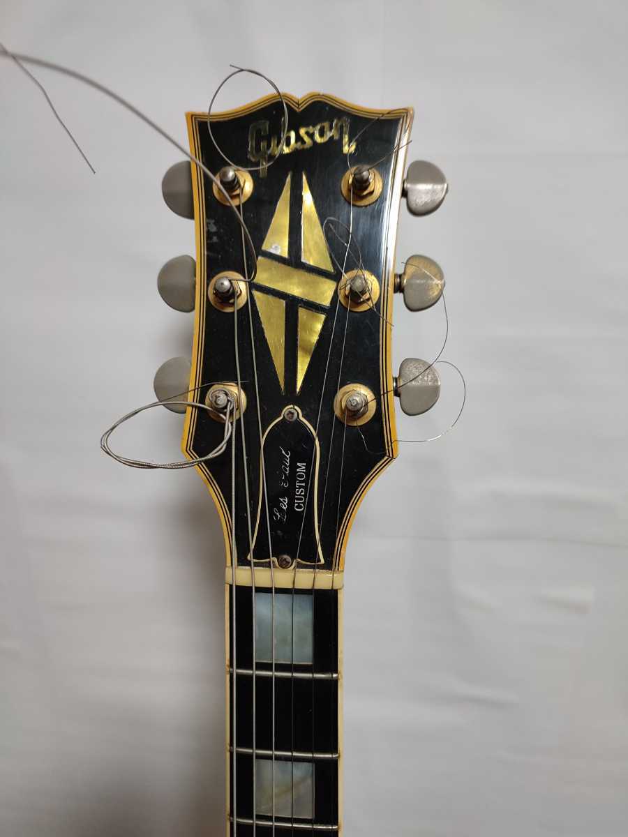 安いセール Gibson ギブソン　Les Paul CUSTOM レスポールカスタム　ビンテージ　エレキギター　ハードケース付き　001213