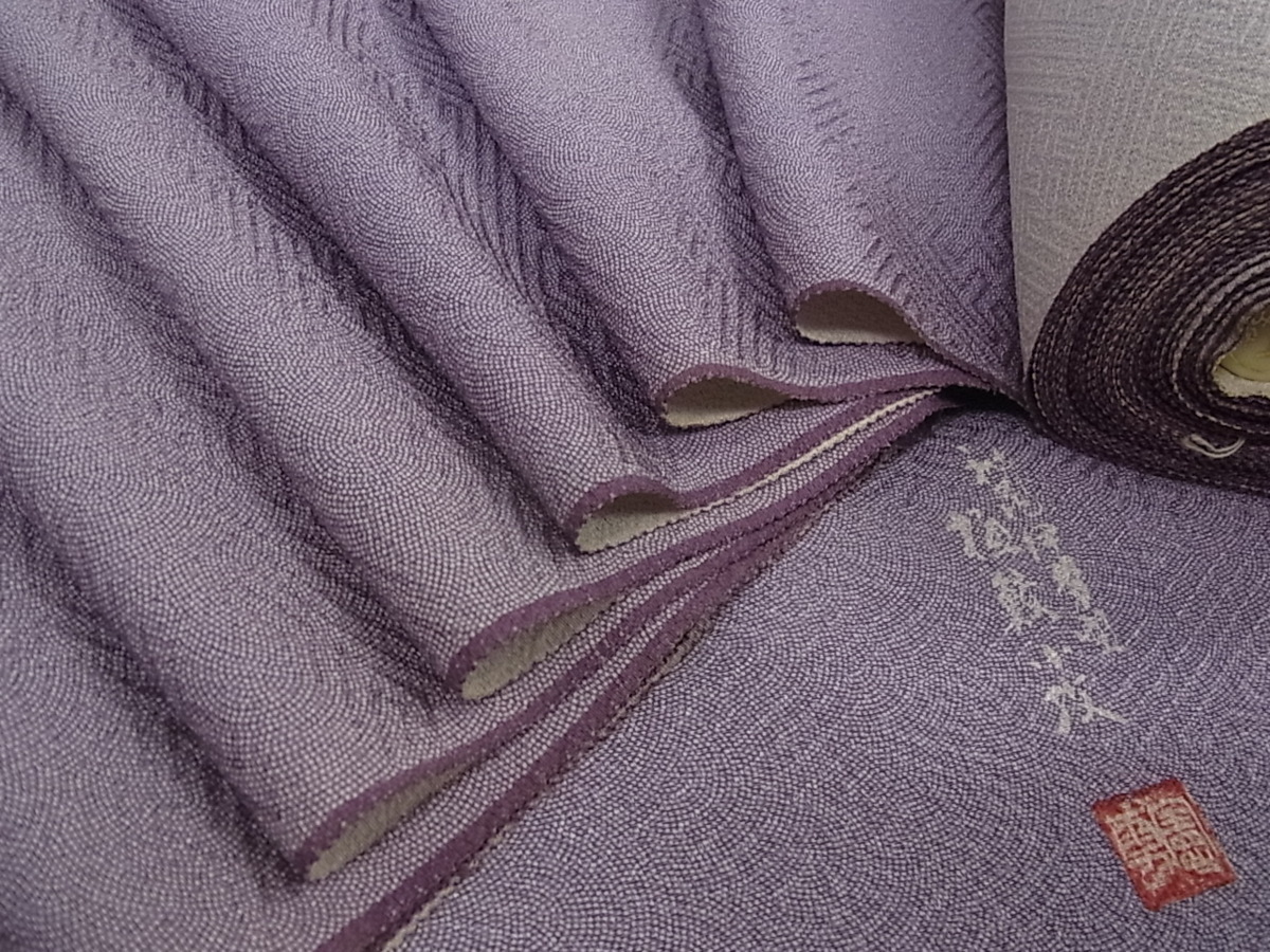 最適な価格 江戸小紋 反物 鮫 作家(新品未使用) - 着物