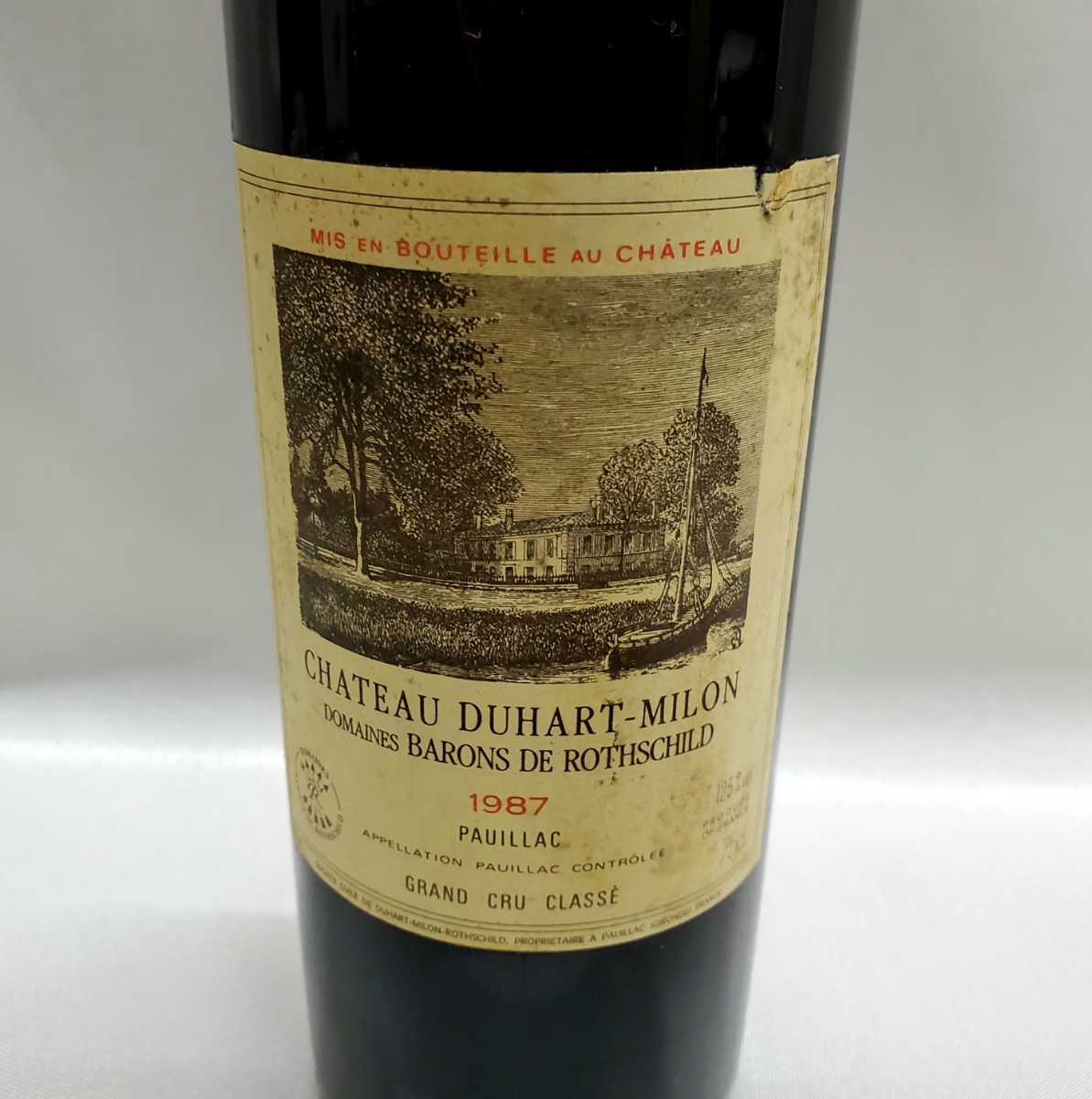 CHATEAU DUHART-MILON シャトー・デュアール・ミロン 1987 750ml