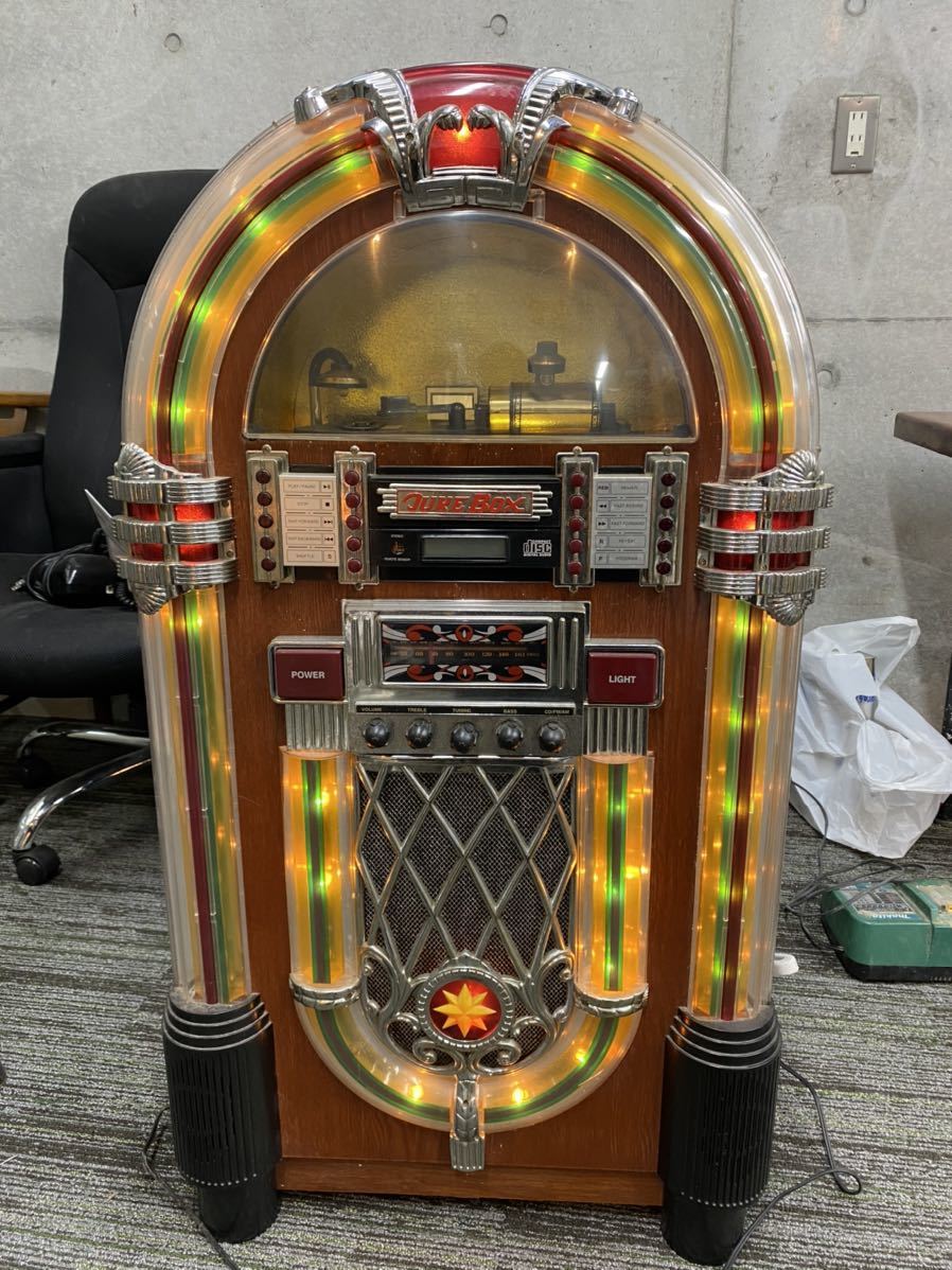 ☆ジュークボックス アンティーク JUKE FMラジオ CDプレーヤー 昭和