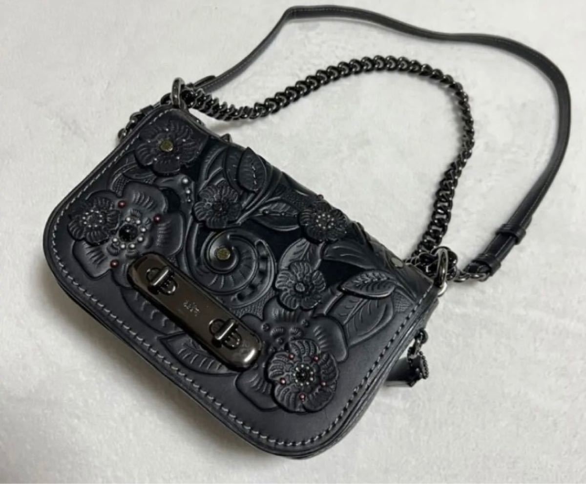 極美品 コーチ COACHスワッガー ティーローズ ハンドバッグ - www