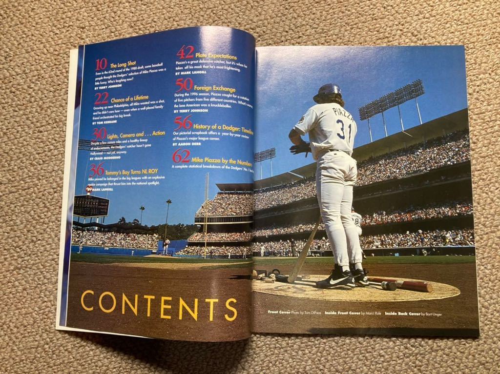《最終値下》【MLB】440・米野球雑誌　『マイク・ピアッツァ』　１９９７年　ロサンゼルス・ドジャース_画像4