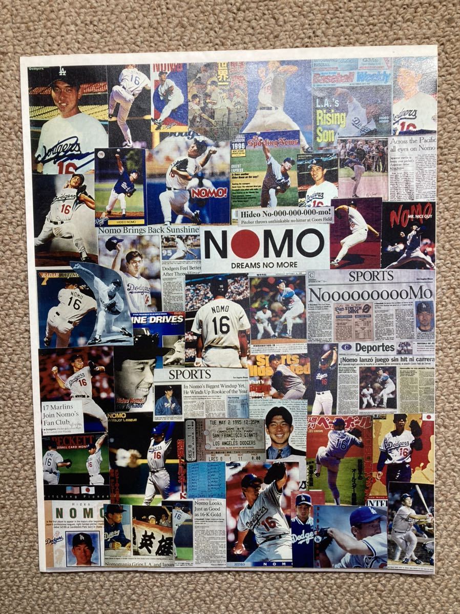 《最終値下》【MLB】433 イチロー・ポスターと野茂コラージュのセット_画像6