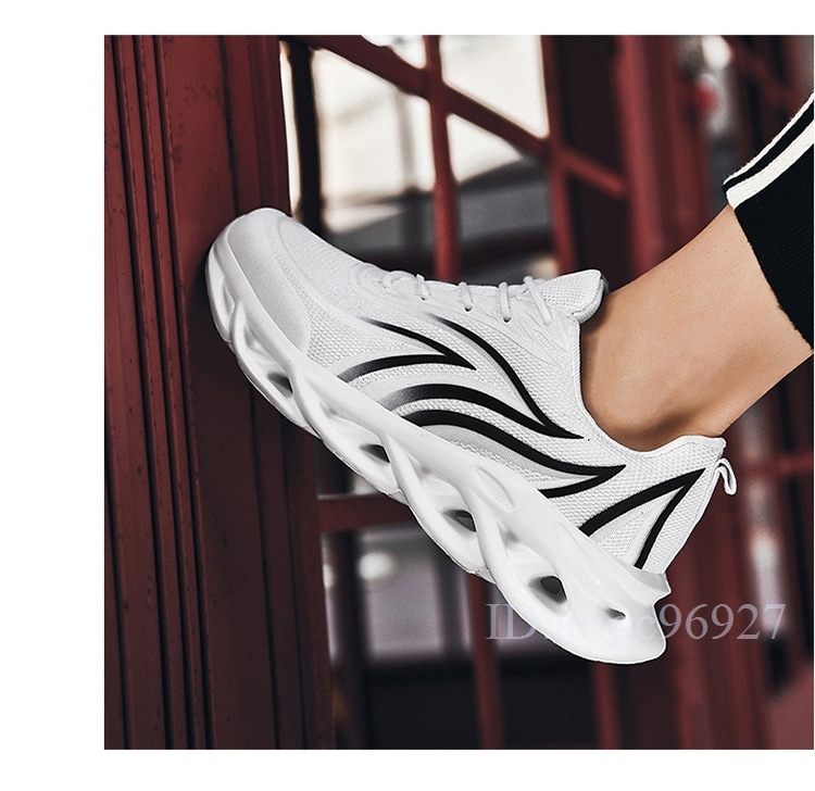 スニーカー スリッポン シューズ メンズ 靴 超大特価 軽量 26.5cm ホワイト 絶品 防滑