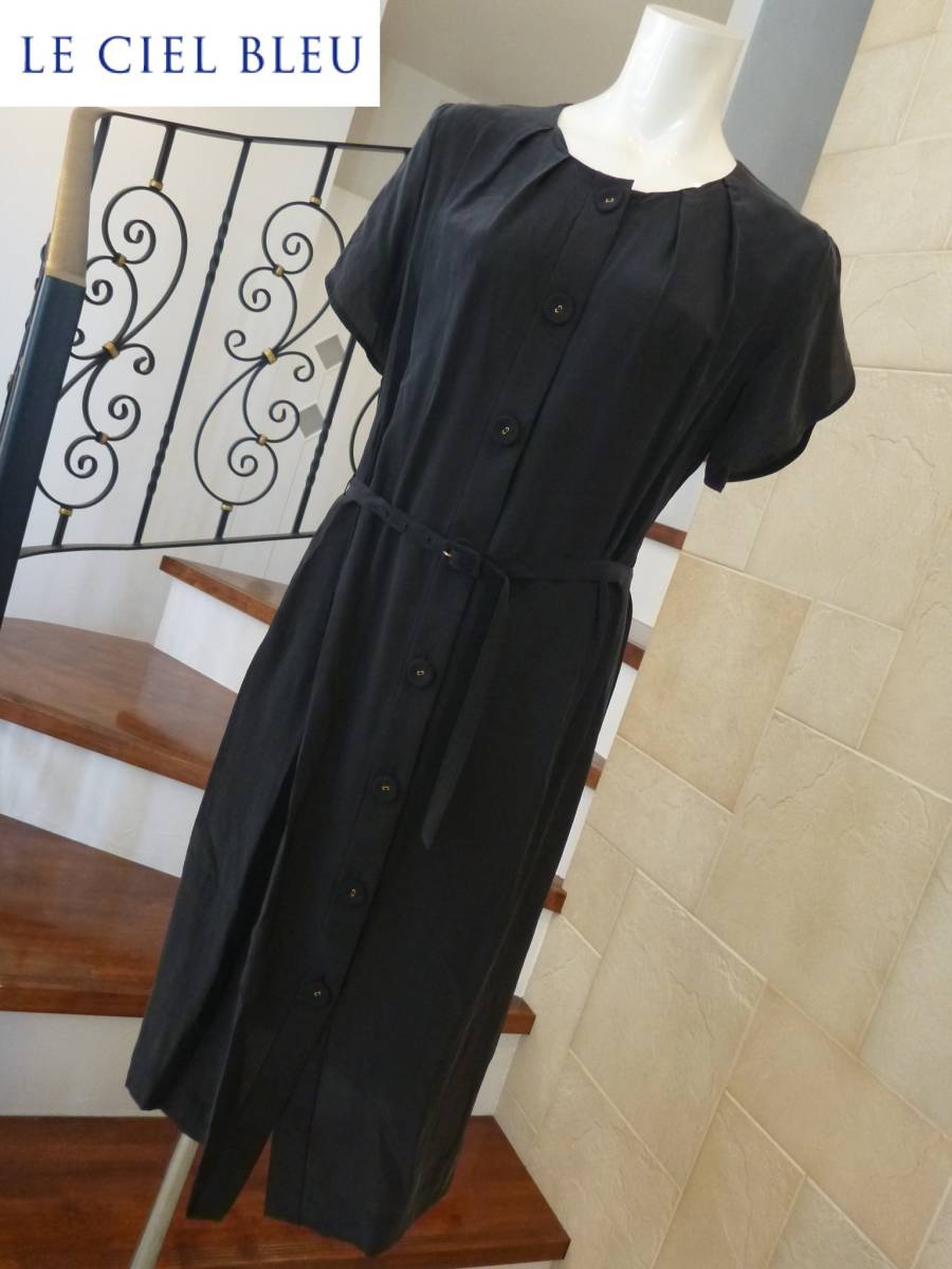 ヤフオク! 3万 新品 LE CIEL BLEU ルシェルブルー ☆黒... ★ ルシェルブルー ★ ワンピース 黒