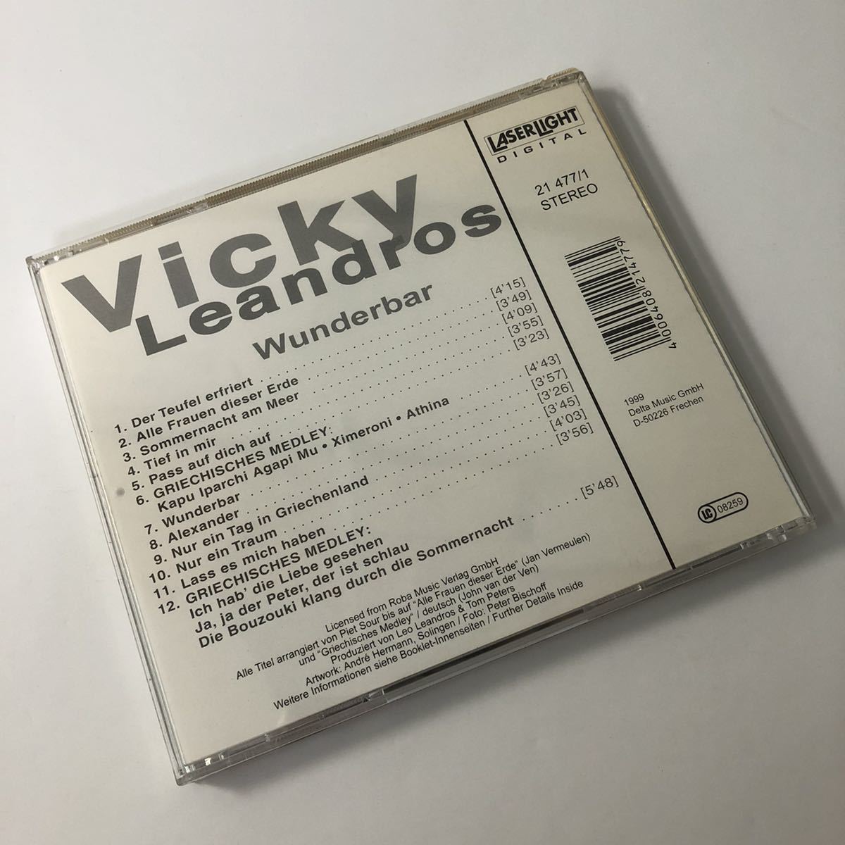 220225□Q05□ドイツ盤 CD「Vicky Leandros Wunderbar」_画像2