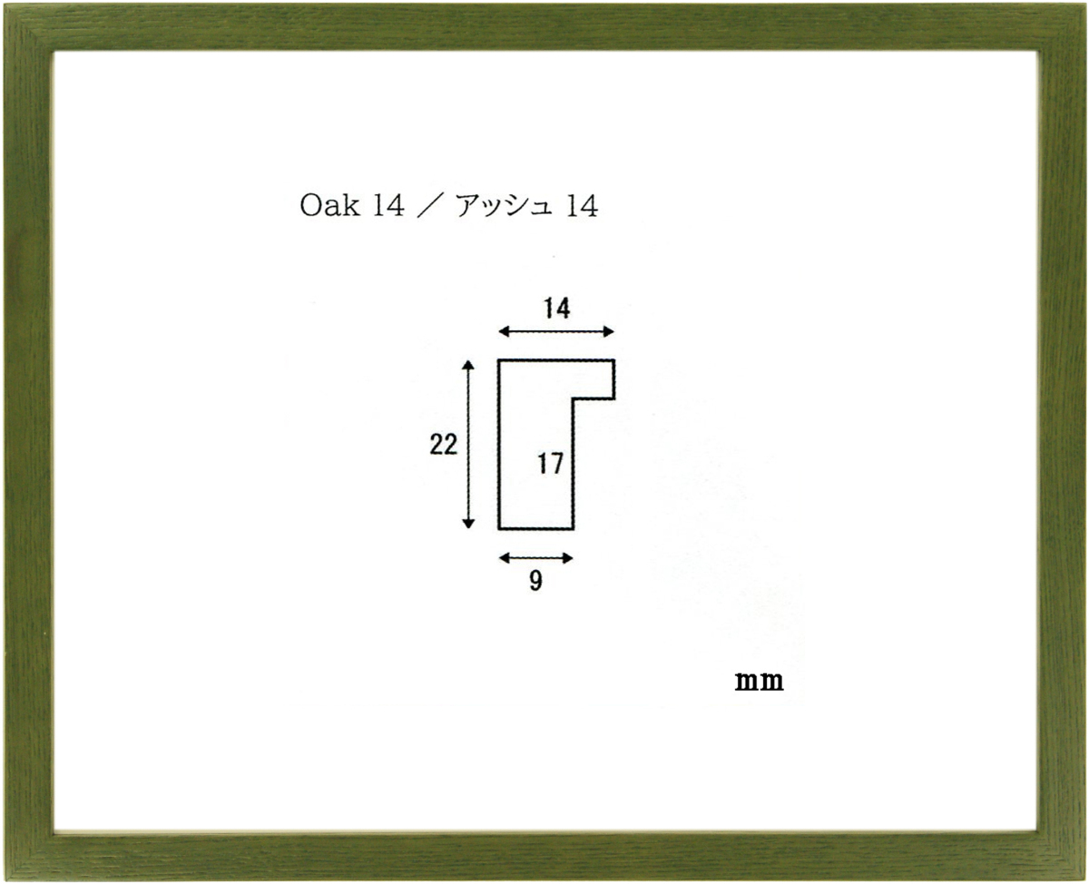 デッサン用額縁 木製フレーム オーク14 大全紙サイズ-