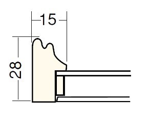 和額縁 木製フレーム 4150 サイズ F6号 エンジ_画像3