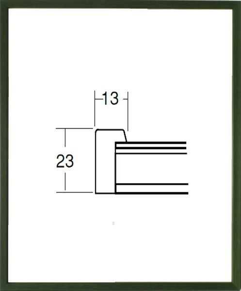 デッサン用額縁 木製フレーム 5767 三三サイズ グリーン_画像1