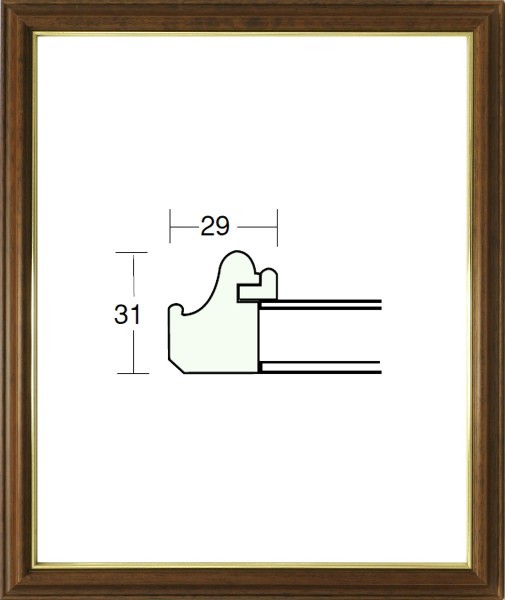 デッサン用額縁 木製フレーム 5703 小全紙サイズ ブラウン_画像1
