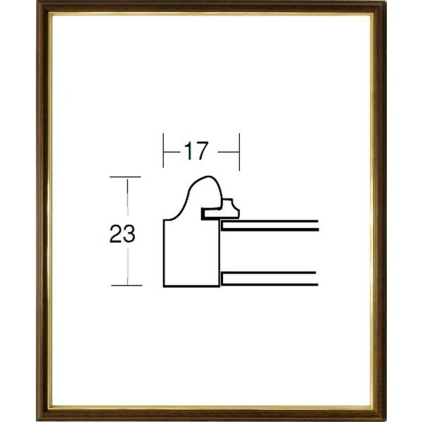 デッサン用額縁 木製フレーム 5702 大全紙サイズ ブラウン_画像1