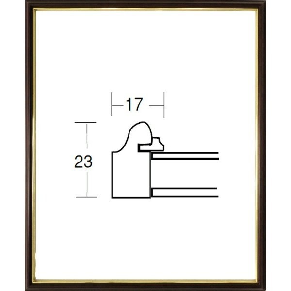 デッサン用額縁 木製フレーム 5702 小全紙サイズ マホ_画像1