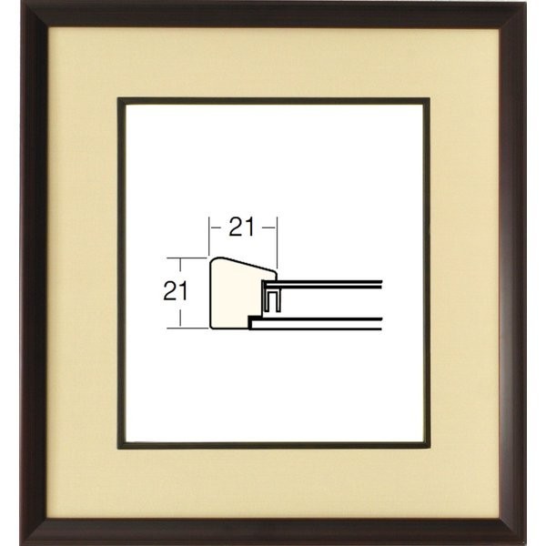 色紙額縁 木製フレーム 4995N シタン/ベージュ_画像1