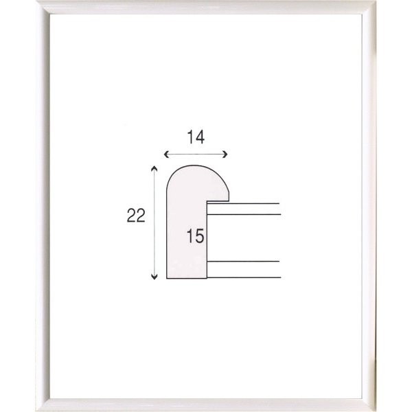 デッサン用額縁 木製フレーム 6700 半切サイズ ホワイト_画像1
