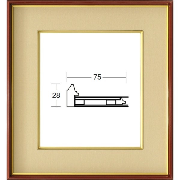 色紙額縁 樹脂製フレーム 4152N ベージュ_画像1