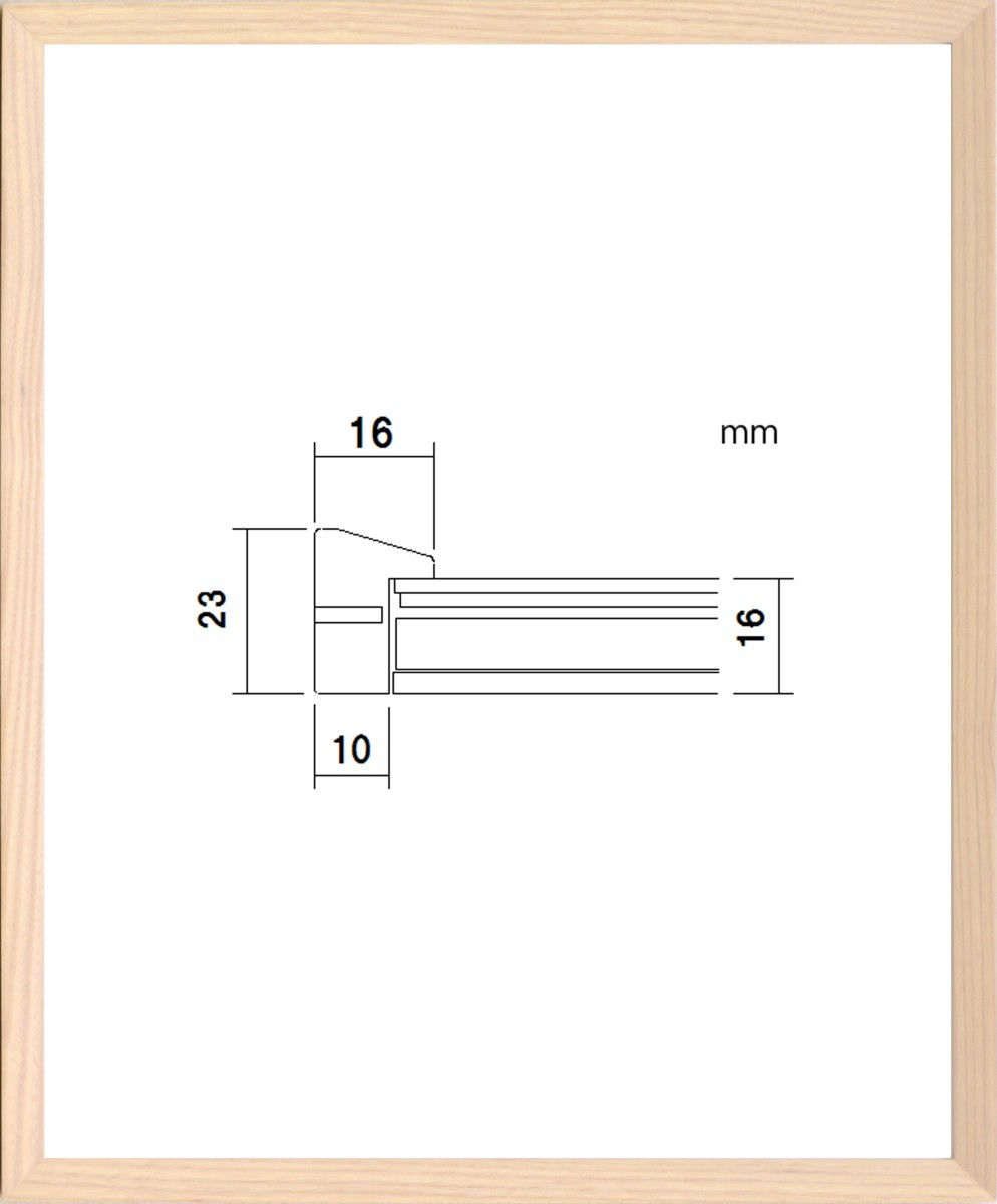 デッサン用額縁 木製フレーム PF102F インチサイズ_画像1