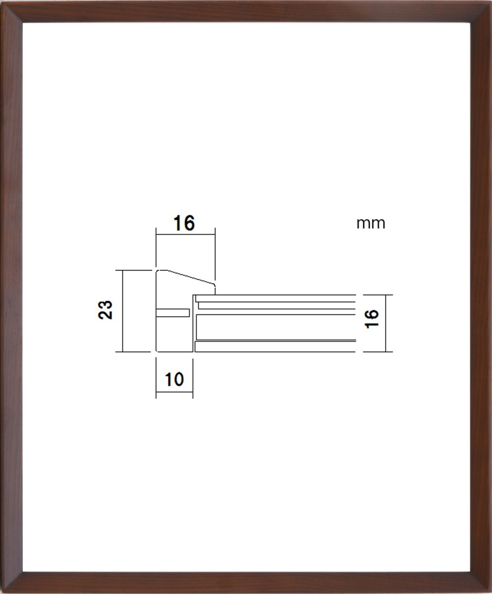 デッサン用額縁 木製フレーム PF102F 四ッ切サイズ_画像1