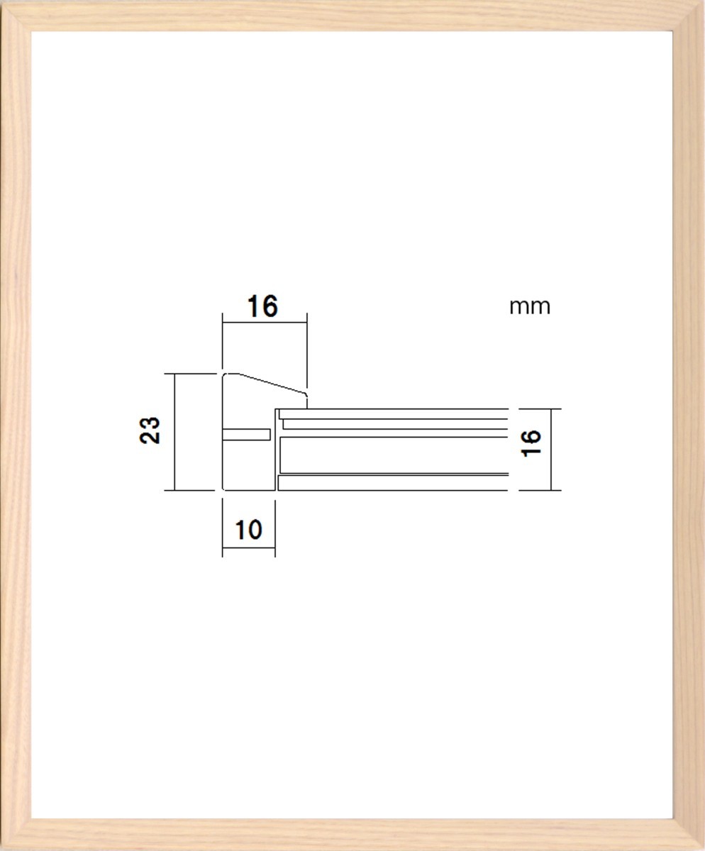 デッサン用額縁 木製フレーム PF102F 太子サイズ_画像1