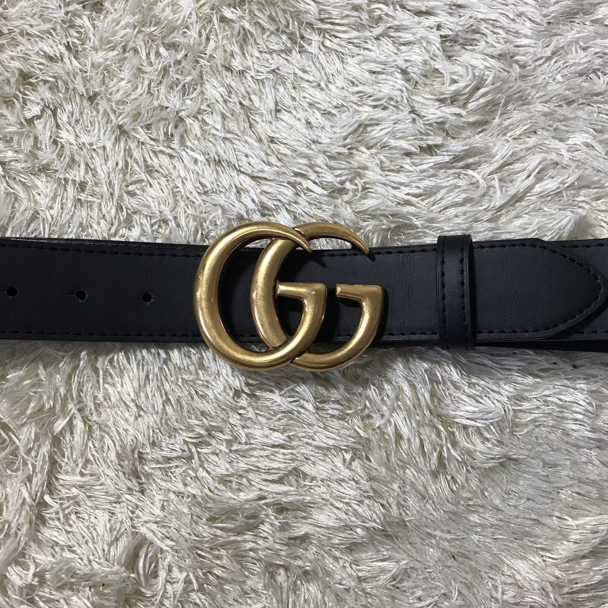 1円～ 極美品 GUCCI グッチ ベルト バックル マーモント GG ゴールド