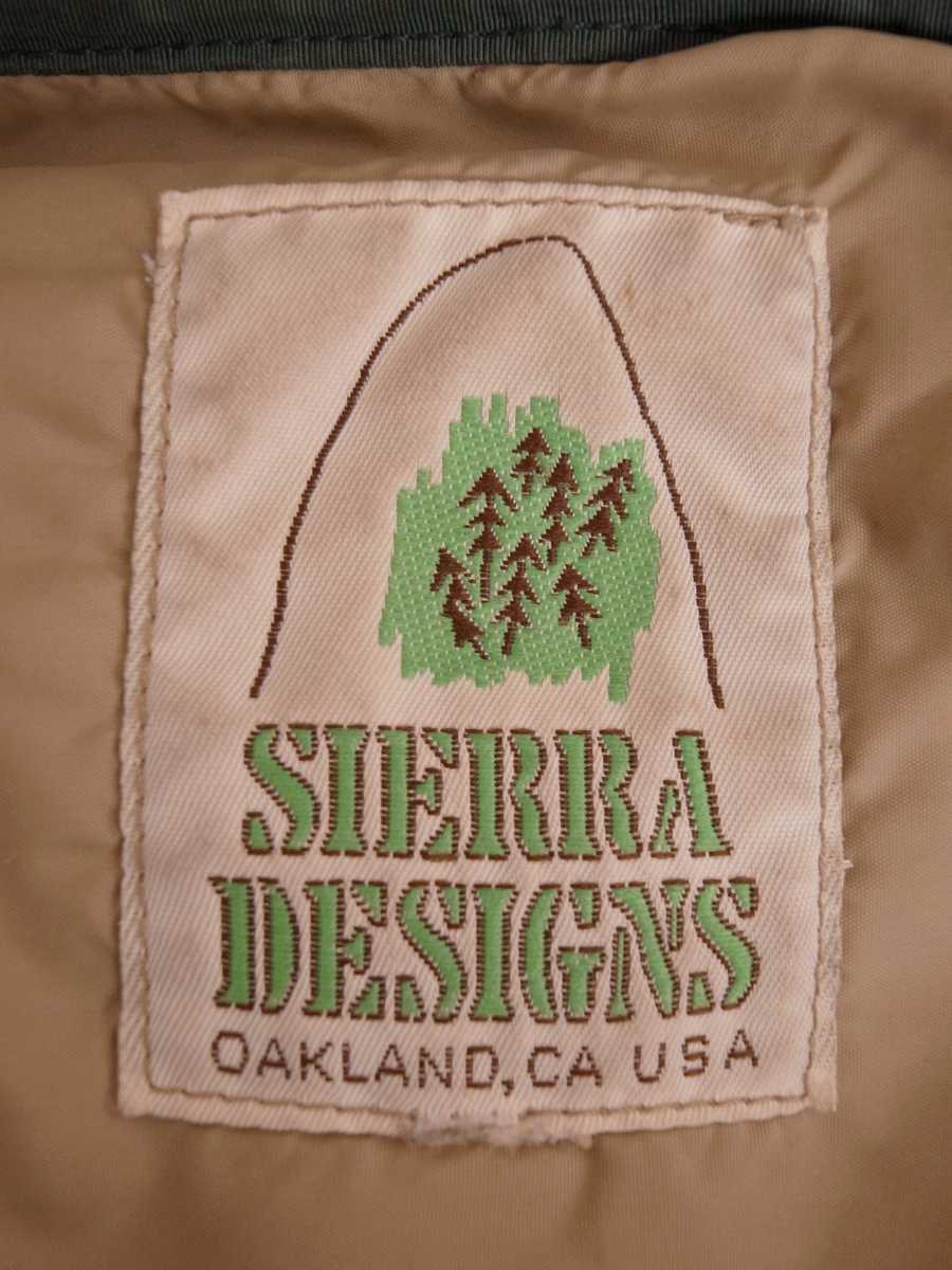 70sビンテージ SIERRA DESIGNS シェラ 7本木タグ Goose ダウンベスト VINTAGE アメリカUSA製 RL ノース camp ウエアハウス modelマッコイズ_画像2