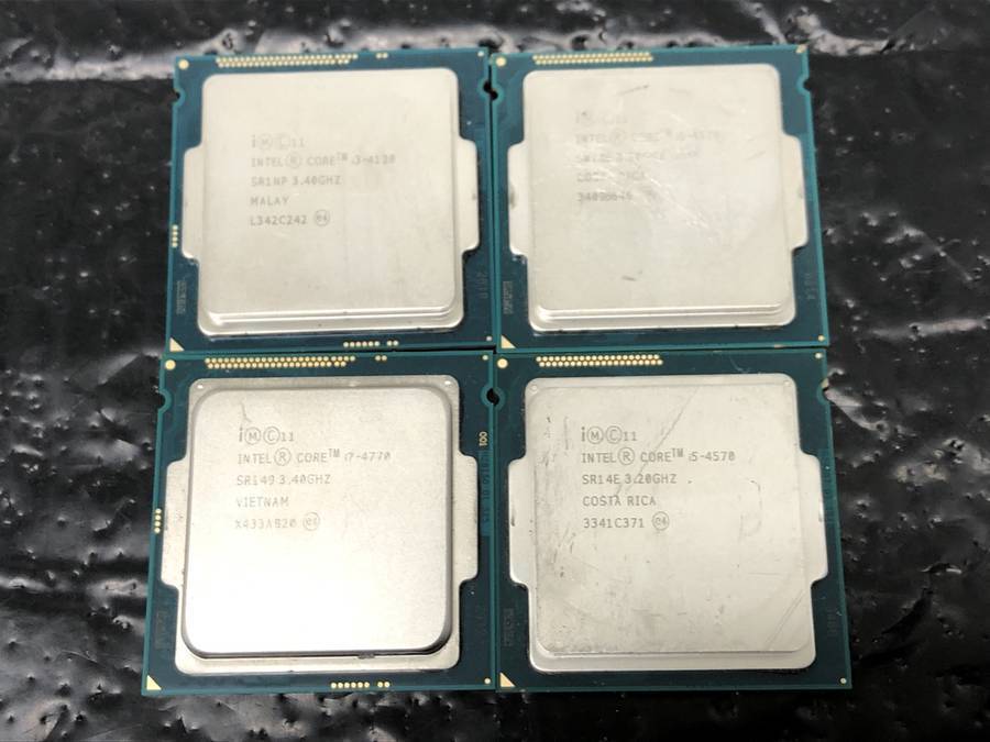 intel - CPU 計4枚セット まとめ売り CORE i7-4770 i5-4570 i3-4130