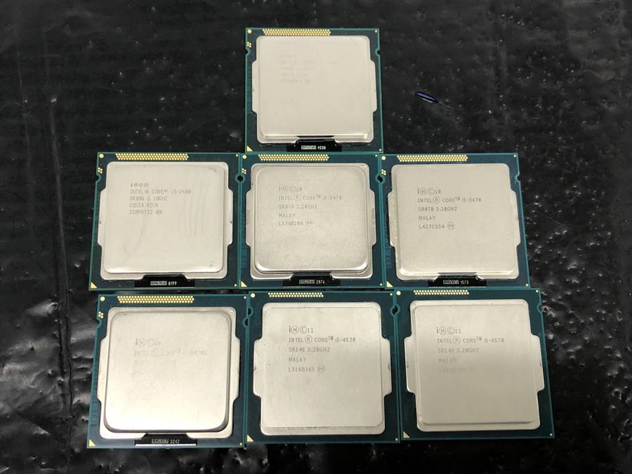 intel - CPU 計7枚セット まとめ売り CORE i5-4570 3470 3470S 2400