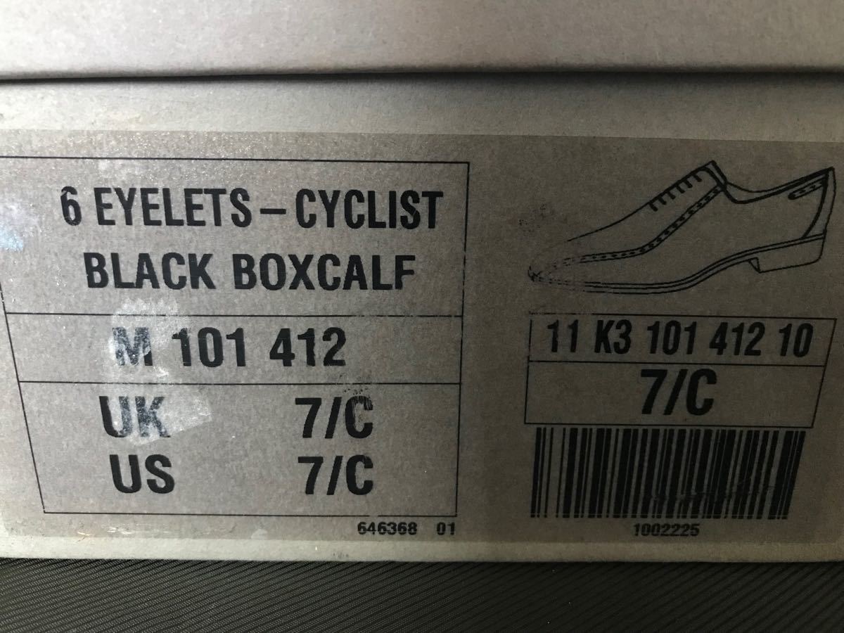 J.M.WESTONジェイエムウエストン　6 EYELETS CYCLIST ホールカット ブラック US7.5C 箱付