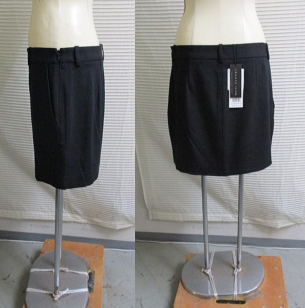 新品　theory　セオリー　イタリア製生地使用　スカート　黒　　定価23100円_画像2