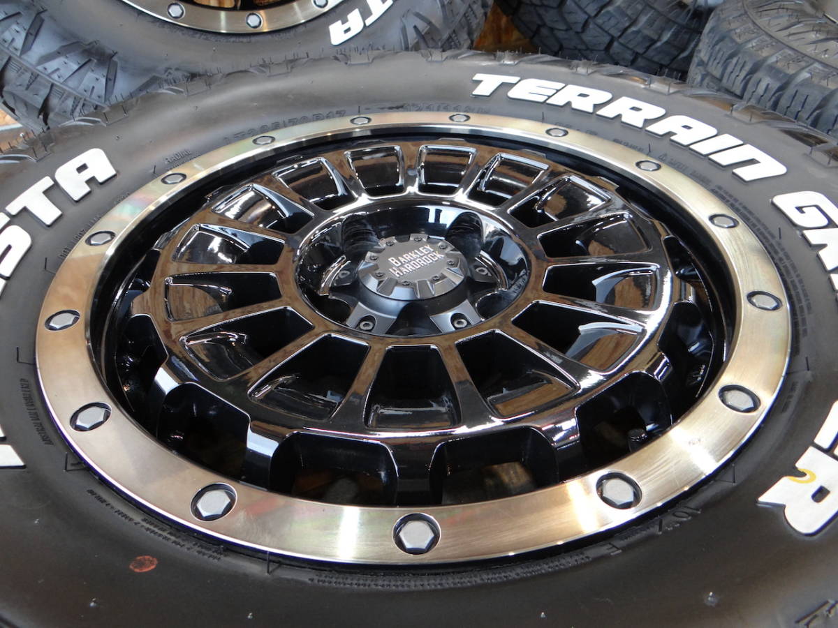 4本セット BARKLEY HARDROCK ROGAN ローガン 17X7.5J 5/127 MONSTA TERRAIN GRIPPER 285/70R17 モンスタ AT ジープ JEEP ラングラー JL JK_画像2