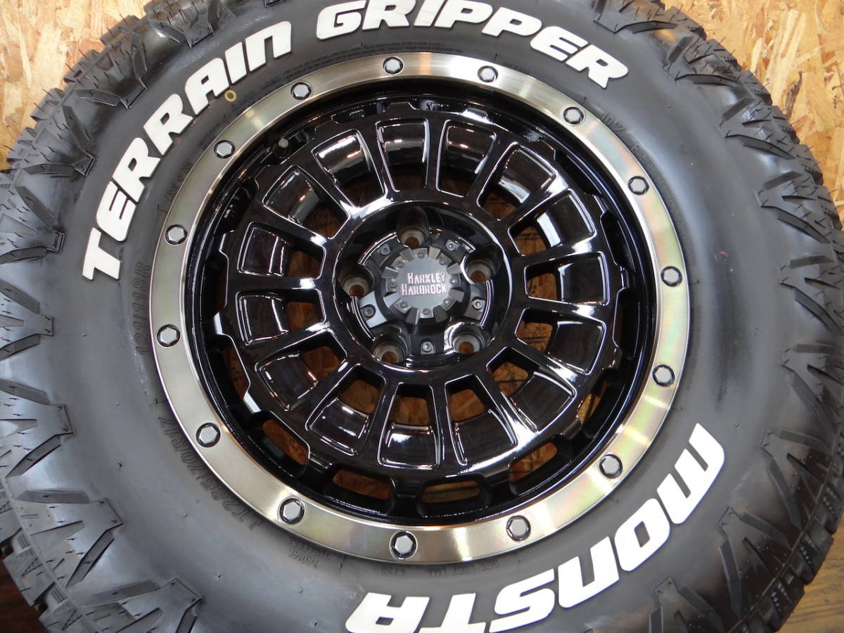 4本セット BARKLEY HARDROCK ROGAN ローガン 17X7.5J 5/127 MONSTA TERRAIN GRIPPER 285/70R17 モンスタ AT ジープ JEEP ラングラー JL JK_画像4