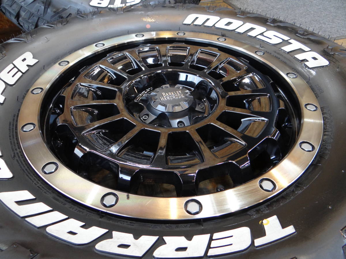 4本セット BARKLEY HARDROCK ROGAN ローガン 17X7.5J 5/127 MONSTA TERRAIN GRIPPER 285/70R17 モンスタ AT ジープ JEEP ラングラー JL JK_画像3