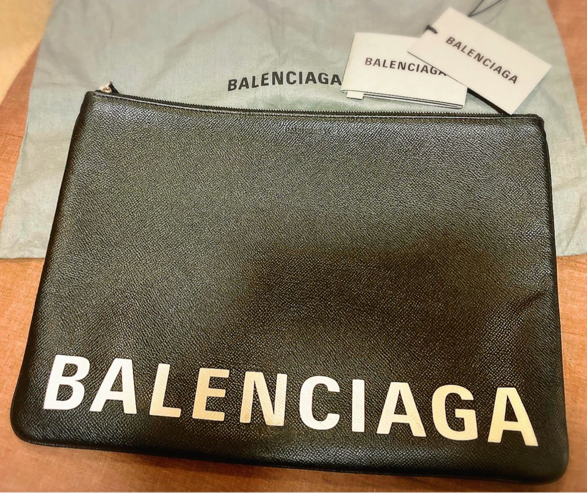 BALENCIAGA バレンシアガ クラッチバッグ セカンドバッグ ブラック 黒