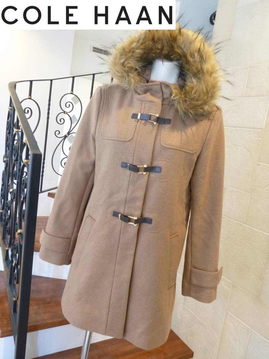 【送料0円】 超美品 コールハーン(Cole Haan) ★ブラウン 茶 ダッフルコート M Mサイズ 【送料0円】 超美品 コールハーン(Cole Haan) ★ブラウン 茶 ダッフルコート M Mサイズ
