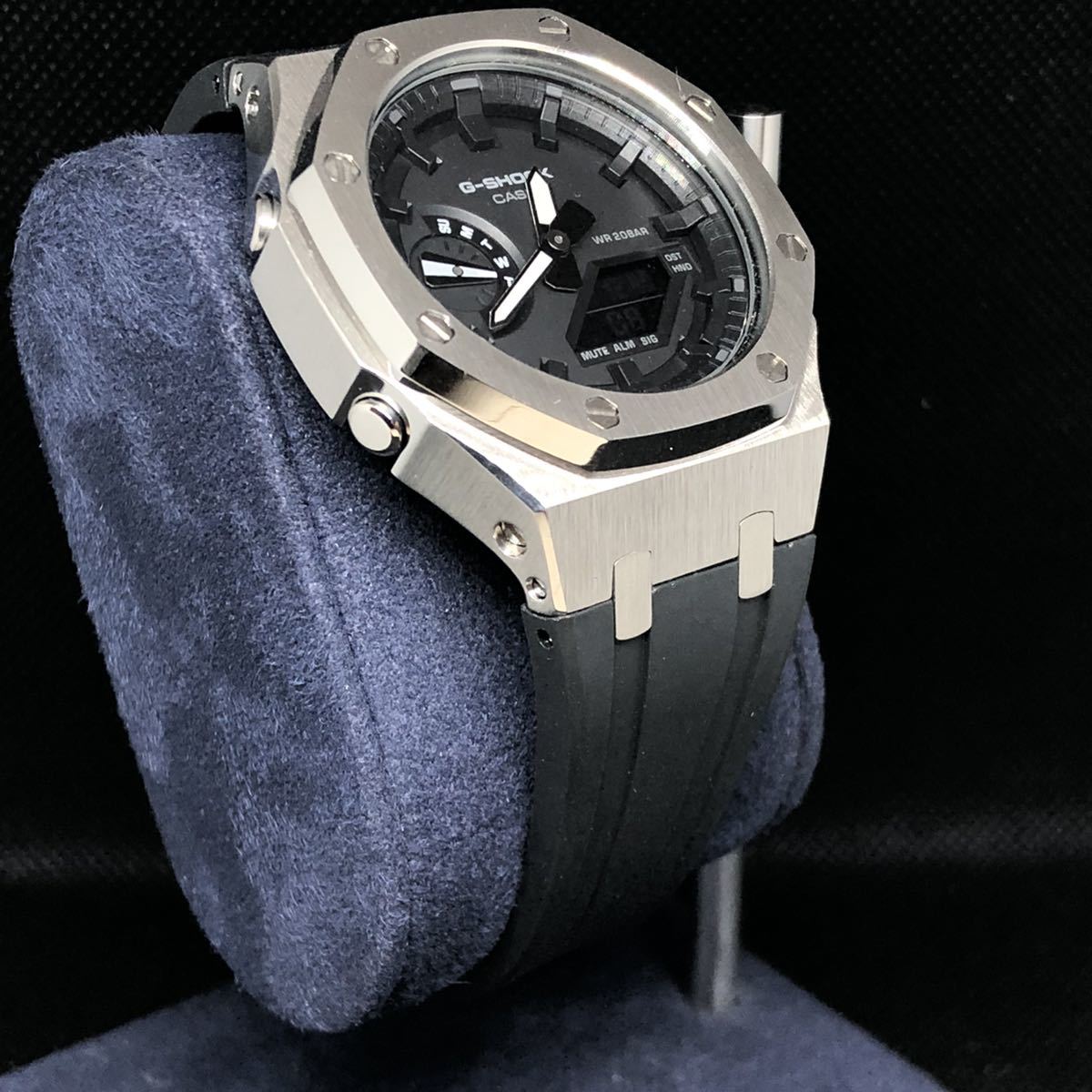 高品質の激安高品質の激安GA-2100本体付き ステンレスベルトセット カシオーク カスタム Gショック 腕時計(アナログ) 