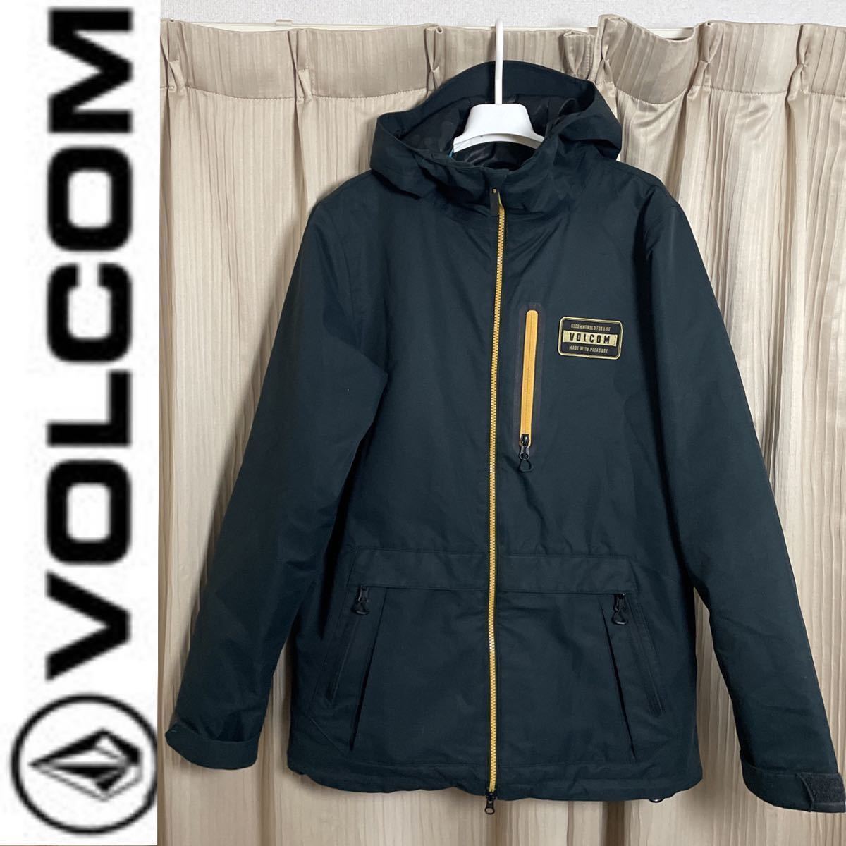 2850円 公式の VOLCOM Jacket Black スノーボードジャケット 黒