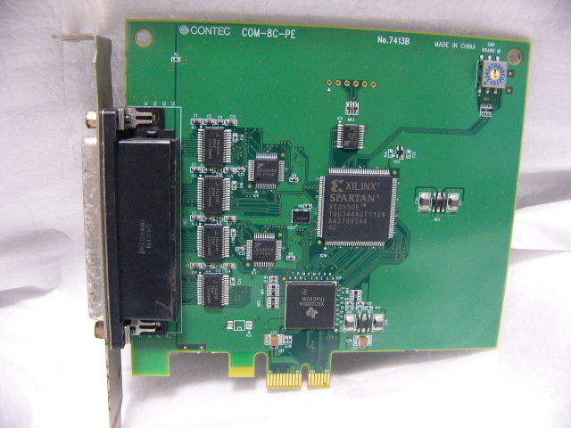 ★ CONTEC COM-8C-PE 8ch シリアル通信 PCI Expressボード RS-232C