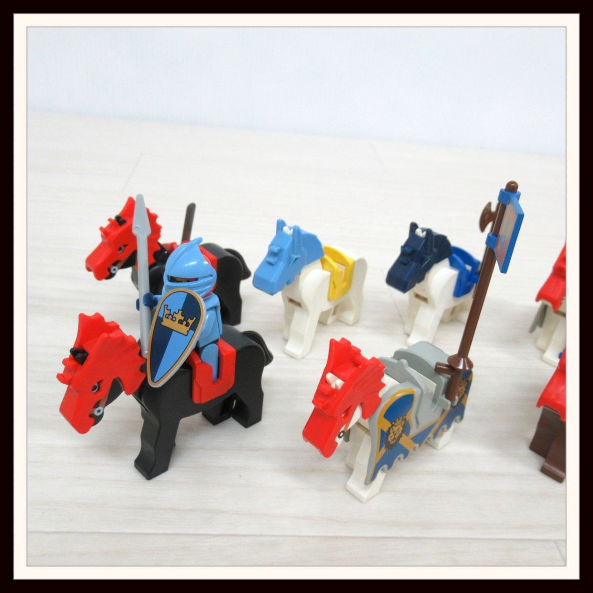 ヤフオク! - レゴ LEGO お城シリーズ 白馬 馬 ライオンナイト 装...