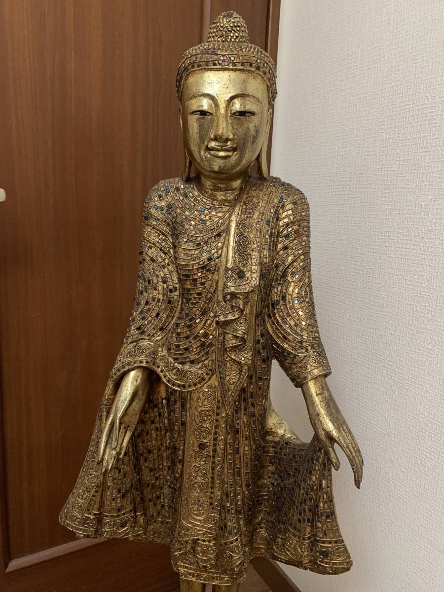 最大93%オフ!ビルマ期「釈迦マンダレー様式像」仏教 ・バガンビルマ