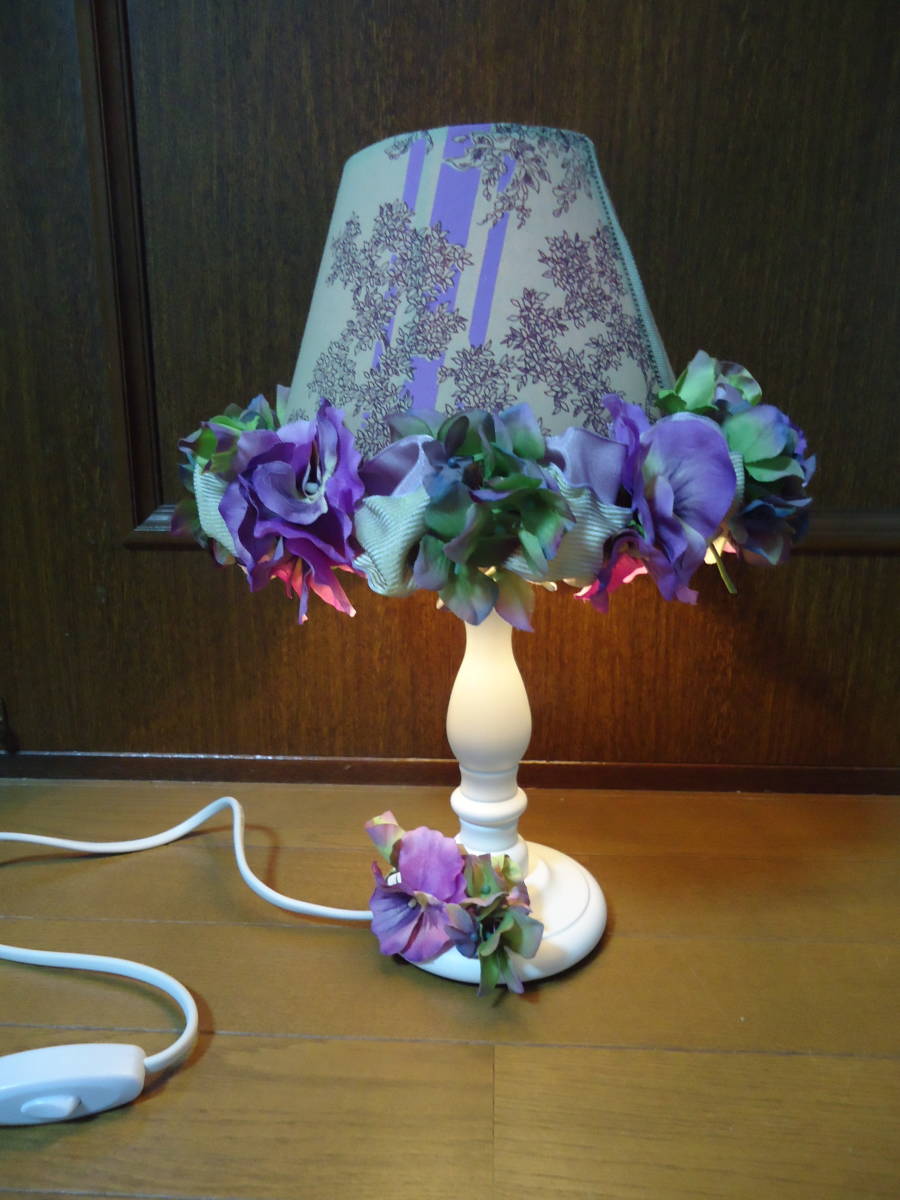 ! work adjustment!a-tifi car ru flower! artificial flower! stand! pansy! purple . flower! ribbon!karu toner ju! marks liefrejie! ornament! final product!