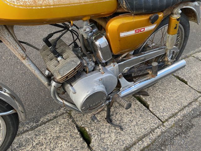 希少 YAMAHA HS1 ヤマハ 90cc 当時もの キャブ 現状品-